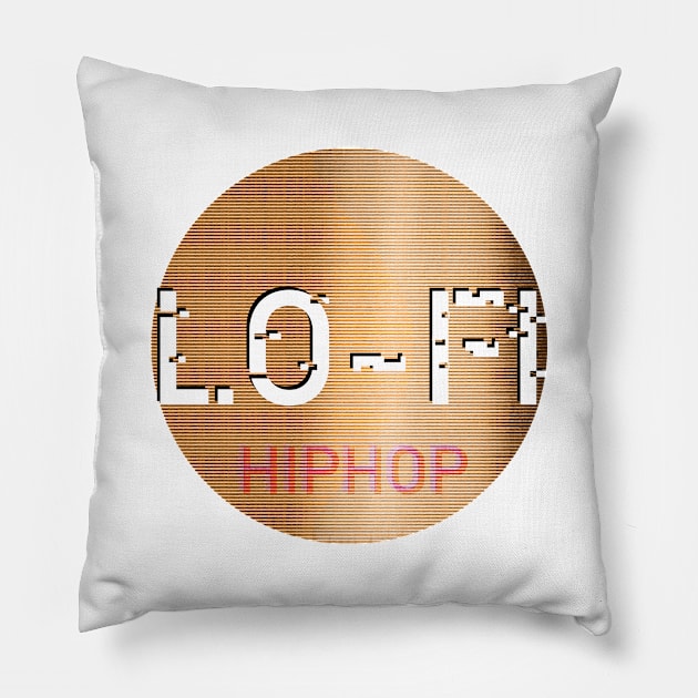 Lofi, hihop Pillow by partimesloth