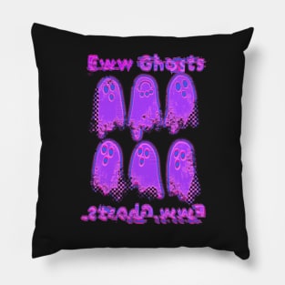 Eww purple ghosts Pillow