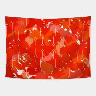 Orange coded design Tapestry