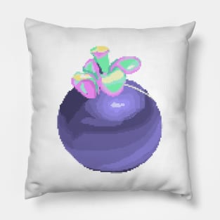 Mangosteen Pixel art, Cute Mangosteen fruit, Thai fruit Pillow