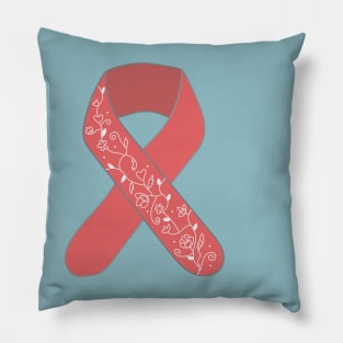 Cancer Ribbon icon Pillow