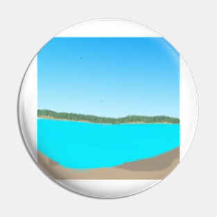 A Beach Landscape Pin