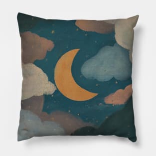 Sky space moon Pillow