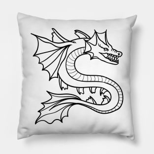 black dragon Pillow