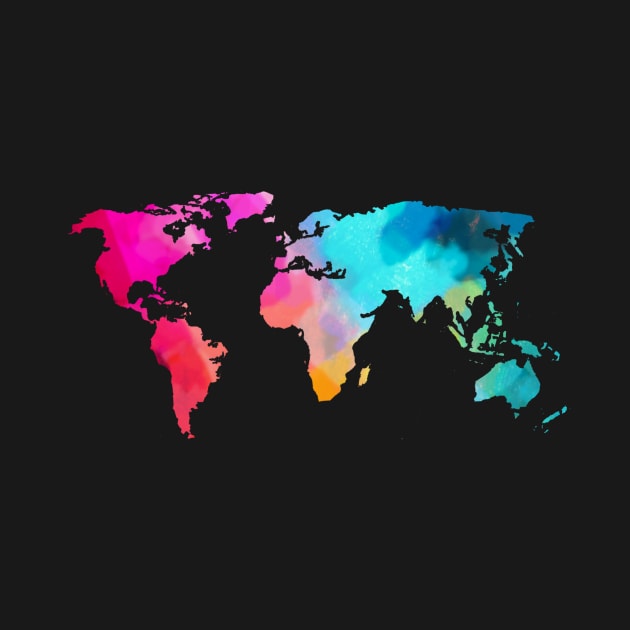 Colorful World Map by lolosenese