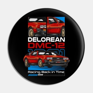 Vintage Delorean Movie Car Pin