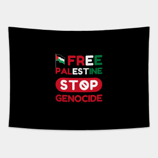 Free Palestine Stop Genocide Tapestry