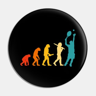 Human Evolution - Tennis! Pin