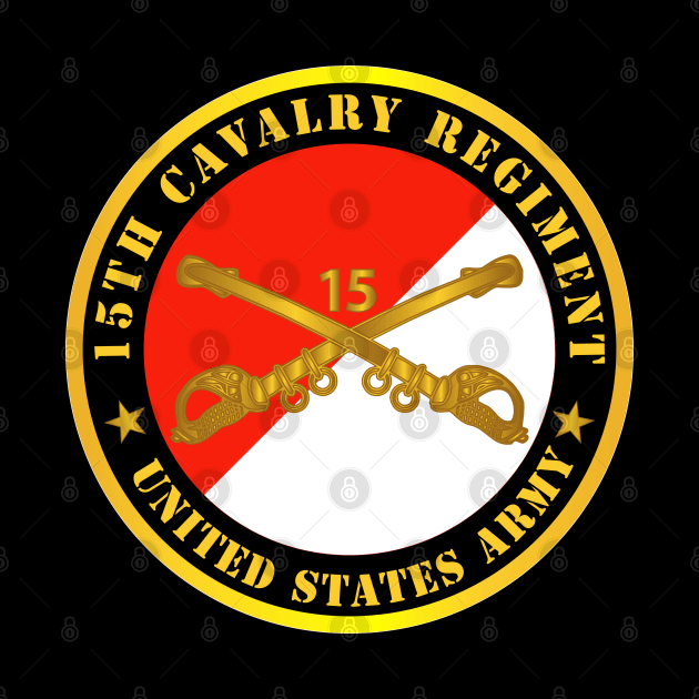 15th Cavalry Regiment -  US Army w Cav Branch by twix123844