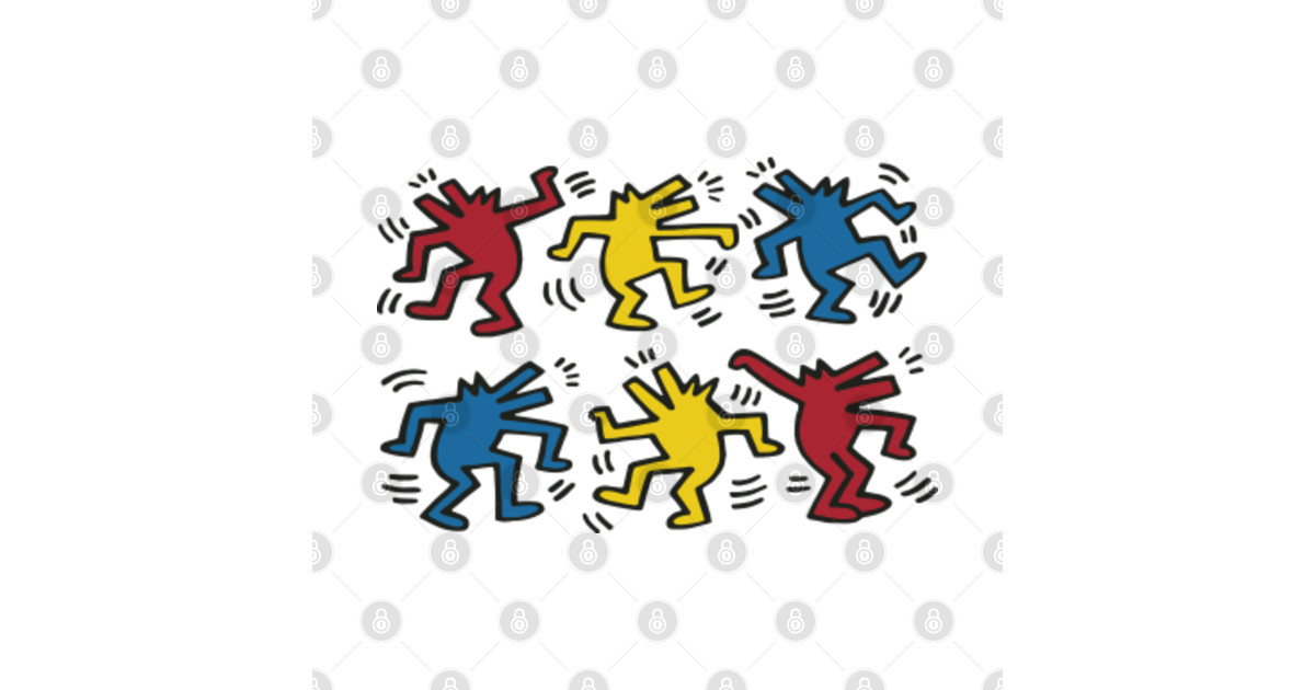 dancing dogs keith haring