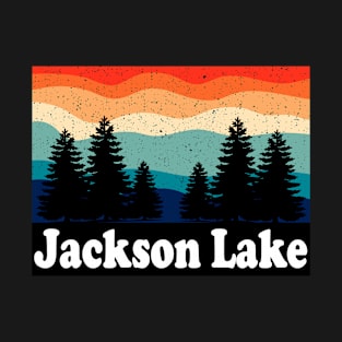 Vintage Jackson Lake Colorado Forest Camping T-Shirt