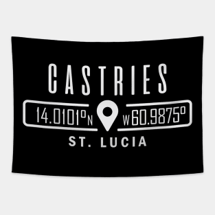 Castries, St Lucia GPS Location Tapestry