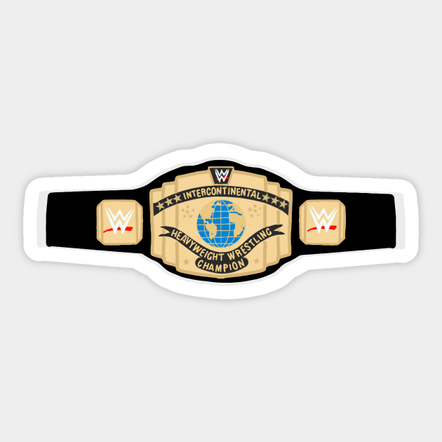 Intercontinental Championship Black Intercontinental Sticker Teepublic
