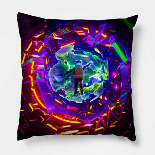 Reaching Through Time Pillow