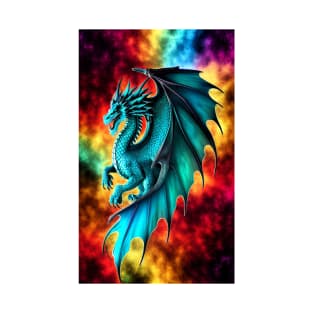 King Dragon Fire Turquoise T-Shirt