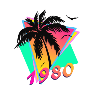 1980 Tropical Sunset T-Shirt