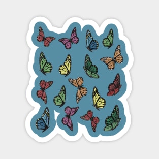 Colorful and Cute Butterfly Pattern 1 Magnet