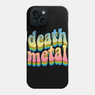 'death metal'  Rainbow Graphic Design Logo Phone Case