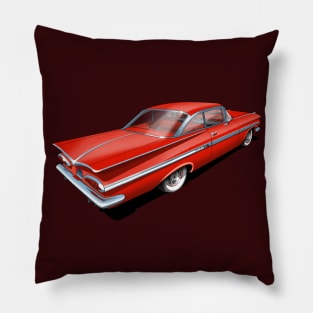 1959 Chevrolet Impala in Roman Red Pillow