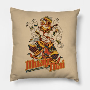 Vintage Muay Thai Hanuman Tattoo Pillow