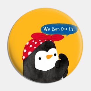 Penguin Girl Power Pin