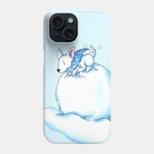 A Fluffball on a Snowball Phone Case