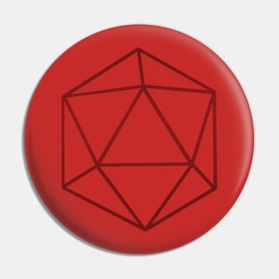 Understated d20 Pin