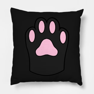 Black Cat Paw Pillow