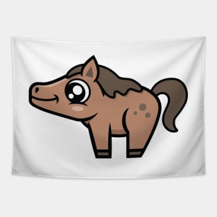 Cute Brown Horse Tapestry