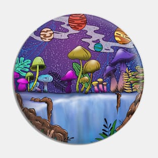 waterfall psychedelic fantasy art Pin