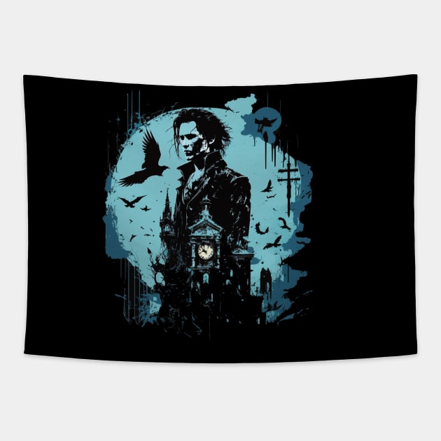 the crow Tapestry by rocknerd