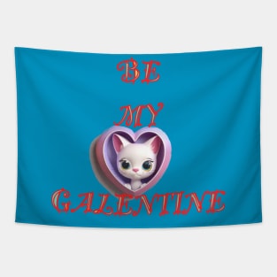 Galentines day kitten Tapestry