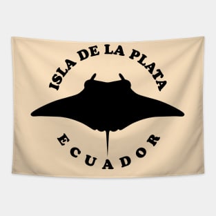 Isla De La Plata Ecuador | Swimming With Manta Ray Tapestry