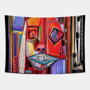 Bewildered, Mug, Mask, Tote Tapestry