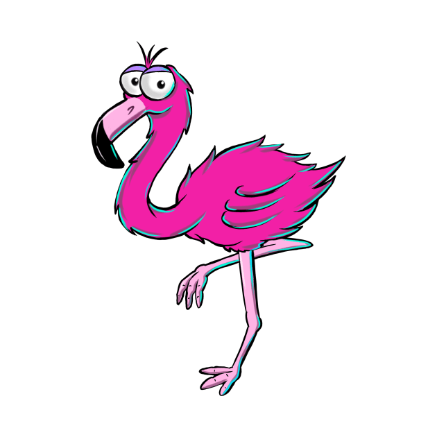 Comic flamingo by Tom2311Tom