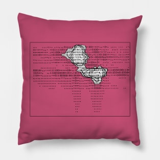 Experimental MRI Image 1974 in ASCII Pillow