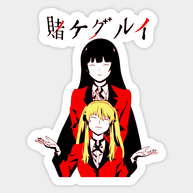 Kakegurui Yumeko And Mary Kakegurui Aufkleber Teepublic De Kakegurui png cliparts for free download, you can download all of these kakegurui transparent png clip art images for free. kakegurui yumeko and mary
