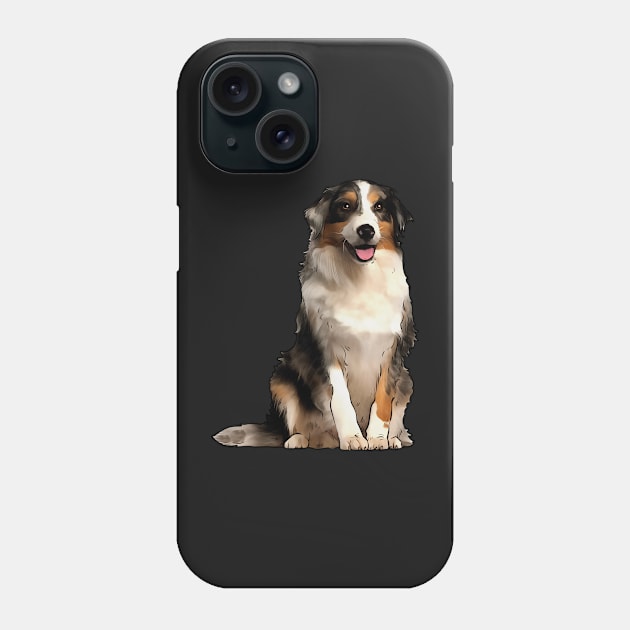 Australian Shepherd Dog Phone Case by whyitsme