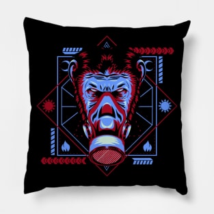 apes head masks Pillow