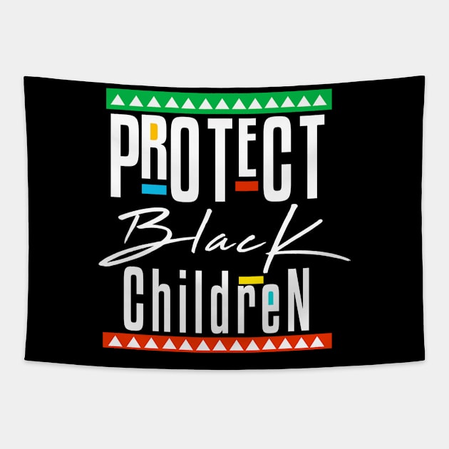 Protect Black Children Tapestry by Corecustom