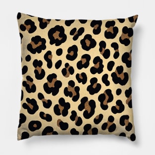 Safari Chic Leopard Print Fabric Pillow