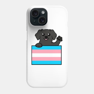 Love is Love Puppy - Black Lab Trans Phone Case