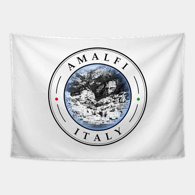 Amalfi Italy - circular design 2 Tapestry by AnturoDesign