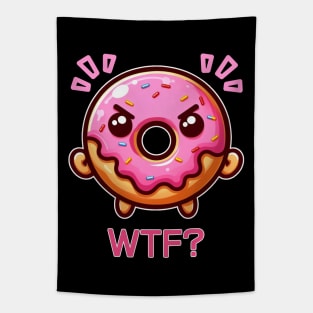 Angry Donut says WTF Tapestry