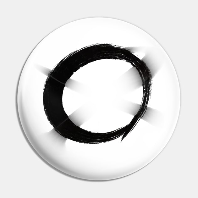 Enso Circle in Abundance + Prosperity Pin by drumweaver