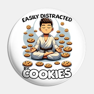 Easily Distracted By Cookies - Zen Pin