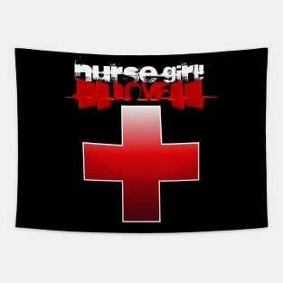 Nurse Girl Heartbeat Love Tapestry