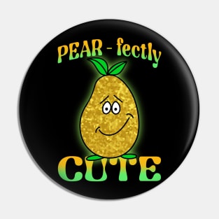 FUNNY Food Cute Yellow Pear Funny Saying Pin