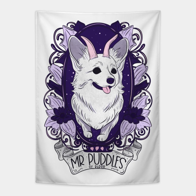 Mr Puddles 2 Tapestry by Jess Adams