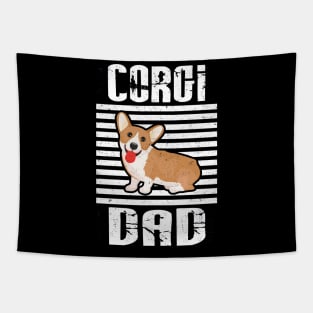 Corgi Dad Proud Dogs Tapestry